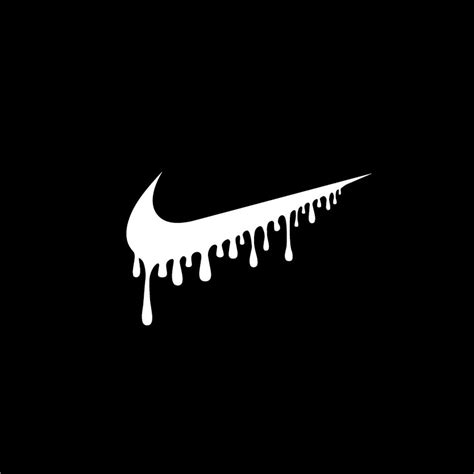 nike logo drip drawing